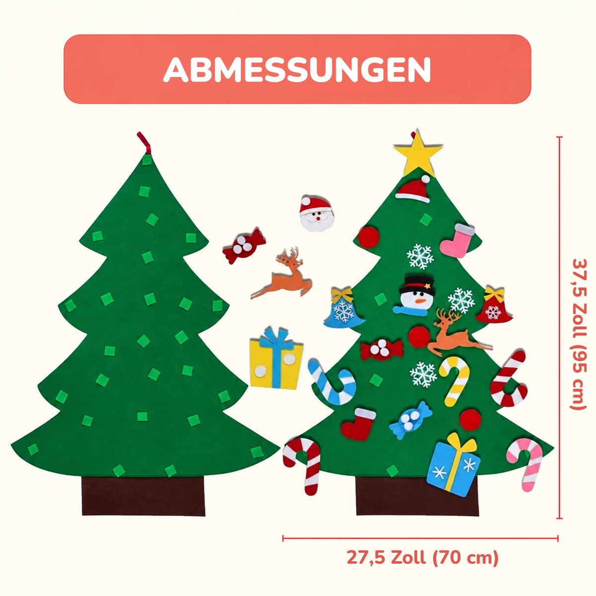 Abmessungen: 95 × 70 cm